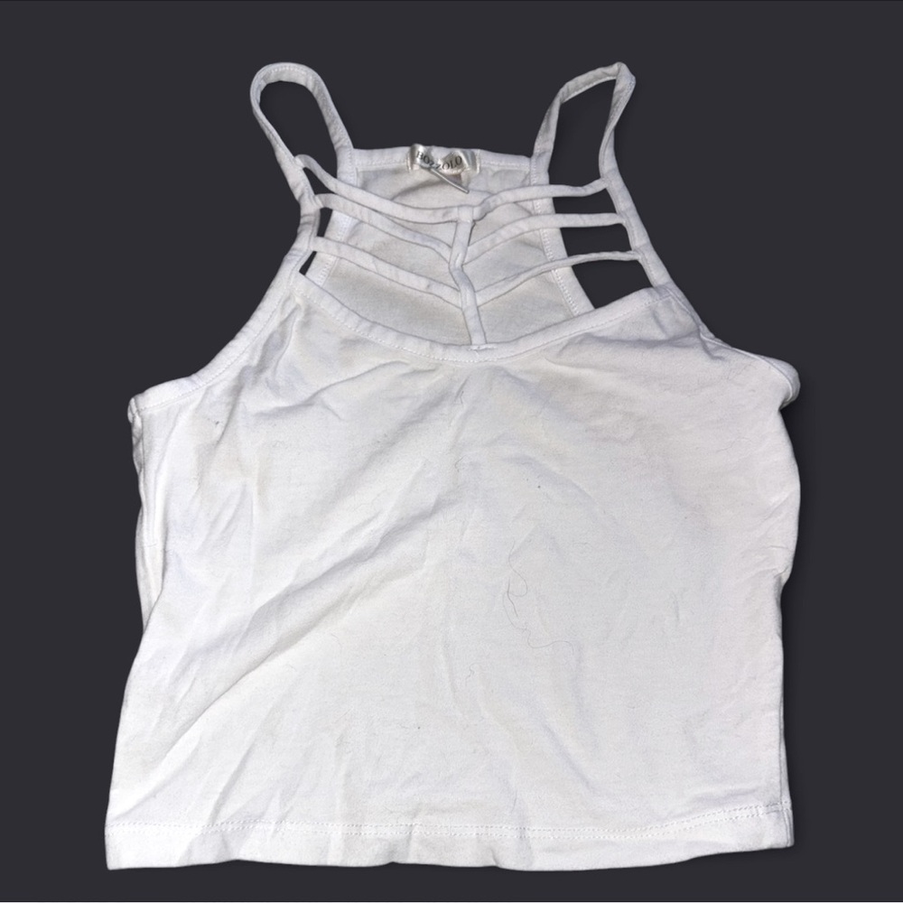 White Strappy Women's Top